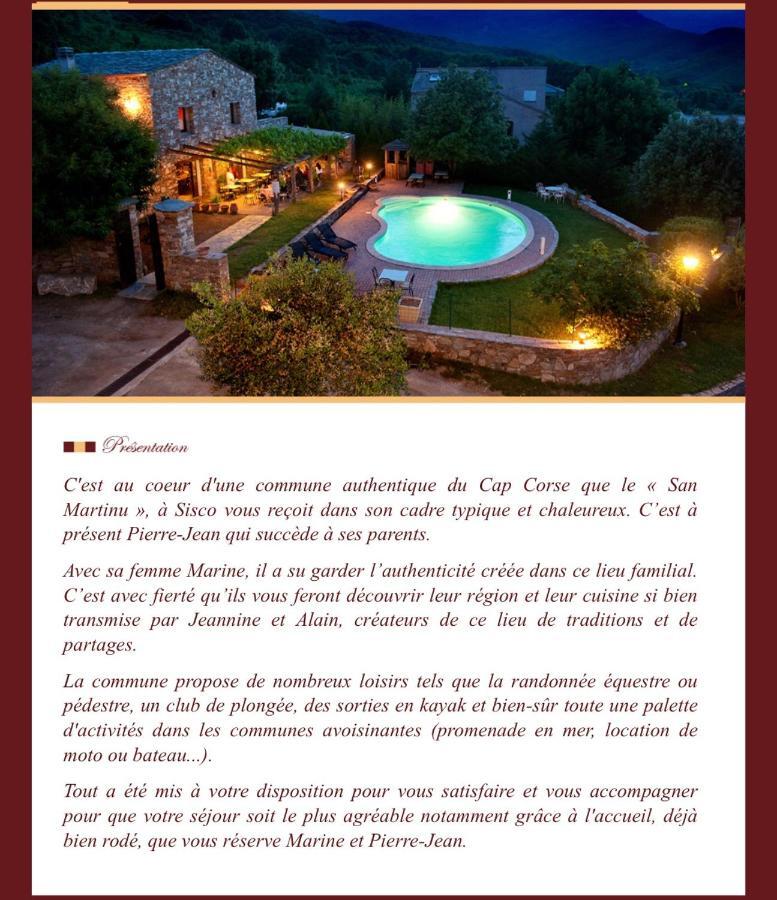 Ferme U San Martinu Bed and Breakfast Sisco Buitenkant foto